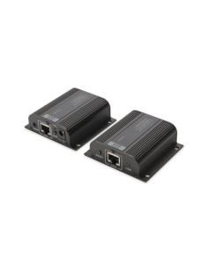 EXTENDER DIGITUS HDMI CON CAVO DI RETE FINO A 50 METRI (1080P) Funziona anche con cavo di rete CAT 6, CAT 6A e CAT 7, NERO
