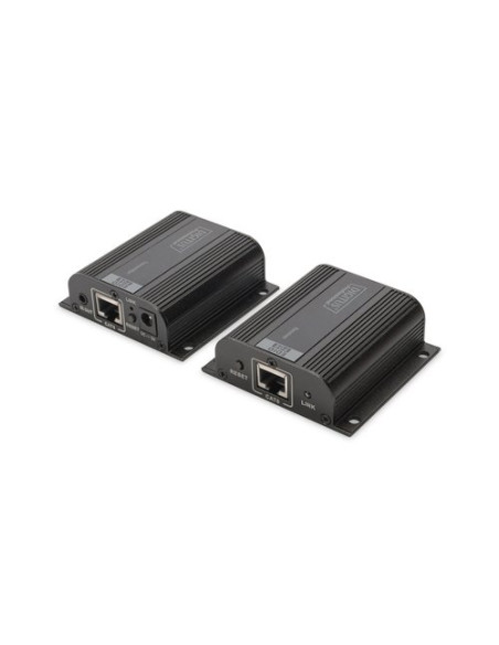 EXTENDER DIGITUS HDMI CON CAVO DI RETE FINO A 50 METRI (1080P) Funziona anche con cavo di rete CAT 6, CAT 6A e CAT 7, NERO