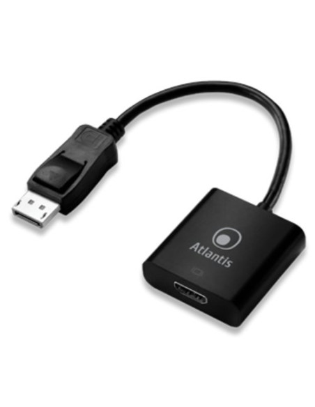 ADATTATORE ATLANTIS DISPLAYPORT TO HDMI, M/F, 0,20MT, NERO,A04-DP_HDMI