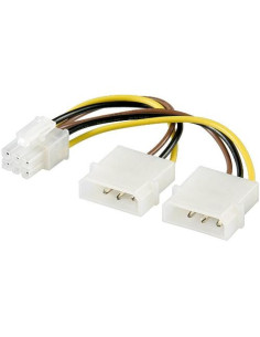 CAVO INTERNO LINK ALIMENTAZIONE 2 X MOLEX 5,25" TO 1 X EXPRESS 6 POLI - M/F - (ADATTATORE PER VGA) - W51360