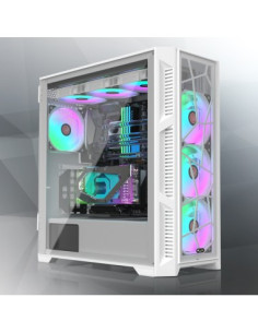 RAIJINTEK CASE M.TOWER PONOS ULTRA WHITE TG4 ARGB FAN*4 TYPE C USB3.0