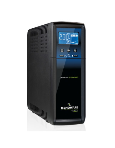 UPS TECNOWARE EXA-PLUS 1100 IEC TOGETHER ON-1100VA/770W+2USB x charger 2.1A LCD Sinusoidale+AVR+Prot.RJ45/11+USB xSW