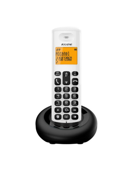 Alcatel E160 Telefono DECT Identificatore di chiamata Nero, Bianco