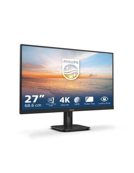 Philips 27E1N1800A/00 Monitor PC 68,6 cm (27") 3840 x 2160 Pixel 4K Ultra HD LED Nero
