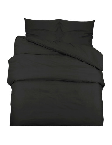 Set Copripiumino Nero 140x200 cm in Cotone