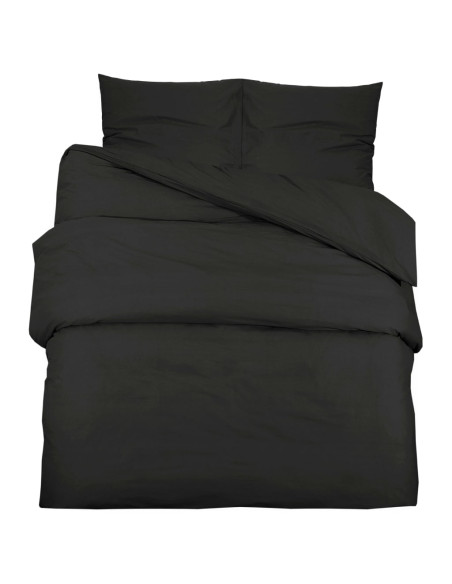 Set Copripiumino Nero 140x200 cm in Cotone