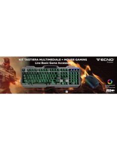 Tecno TC-BG2006 tastiera USB QWERTY Italiano Nero, Grigio 2