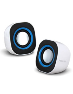 CASSE ATLANTIS SoundPower 410 Set di mini-casse stero amplificate per computer e portatile USB Bianco Lucido P003-C03-W