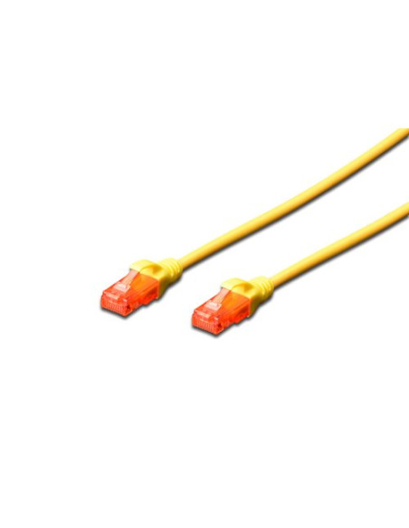 CAVO RETE DIGITUS CAT. 6 UTP NON SCHERMATO LSZH GIALLO 5mt