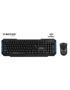 TECNO KIT TASTIERA+MOUSE WIRELESS USB NERO TC-920W RETAIL