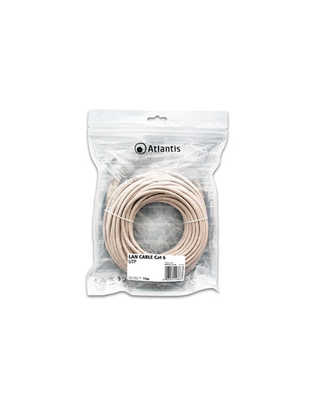 Atlantis cavo di Rete Cat 6: Cavo di rete UTP (patch cord) categoria Cat-6 Lunghezza 15m P019-LN_6-U-YA