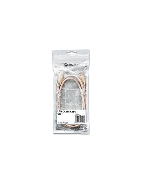 Atlantis cavo di Rete Cat 6: Cavo di rete UTP (patch cord) categoria Cat-6 Lunghezza 0,5m P019-LN_6-U-0A