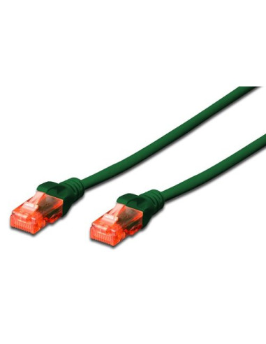 CAVO RETE DIGITUS CAT.6 UTP NON SCHERMATO LSZH VERDE 1mt