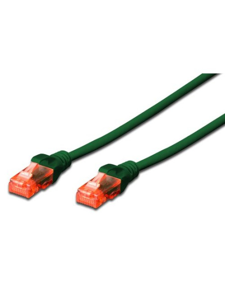 CAVO RETE DIGITUS CAT.6 UTP NON SCHERMATO LSZH VERDE 1mt