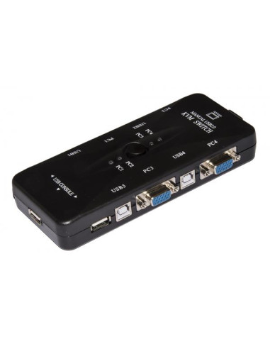Link Accessori LKKWM4 switch per keyboard-video-mouse (kvm) Nero