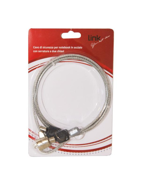 Link Accessori LKLOCKEY cavo di sicurezza Acciaio inox 1,5 m