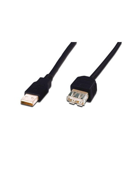 CAVO DIGUTS USB 2.0 A TO USB A, M/F, 5MT, (PROLUNGA), NERO, LP8152B