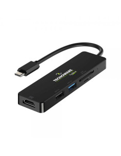 Tecnoware FHUB17693 replicatore di porte e docking station per laptop USB 3.2 Gen 1 (3.1 Gen 1) Type-C Nero