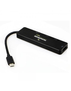 Tecnoware FHUB17693 replicatore di porte e docking station per laptop USB 3.2 Gen 1 (3.1 Gen 1) Type-C Nero 2