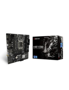 MB BIOSTAR H610MT-E LGA1700 (ALDER LAKE) 2DDR4 HDMI+DP PCIE -  Type-C port (1 via internal headers), M.2 MATX