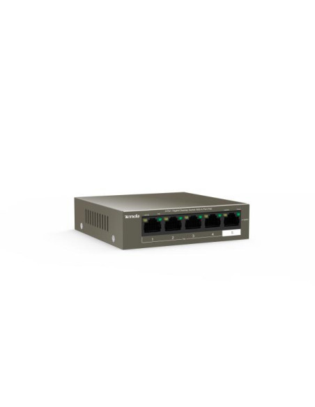 Tenda TEG1105P-4-63W-EU switch di rete Gigabit Ethernet (10/100/1000) Supporto Power over Ethernet (PoE) Grigio