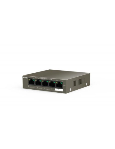 Tenda TEG1105P-4-63W-EU switch di rete Gigabit Ethernet (10/100/1000) Supporto Power over Ethernet (PoE) Grigio