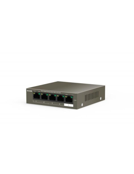 Tenda TEG1105P-4-63W-EU switch di rete Gigabit Ethernet (10/100/1000) Supporto Power over Ethernet (PoE) Grigio