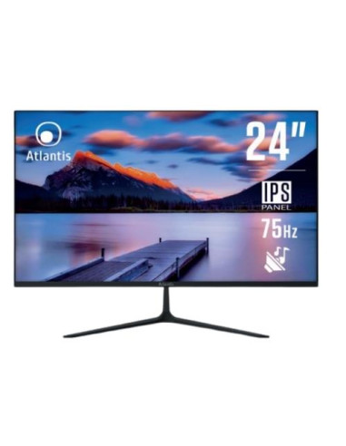MONITOR ATLANTIS LED 23,8" Wide A05-HE24I-VHDM IPS 1920x1080 5ms 235±10cd/m² 1.000:1 VESA MM VGA HDMI DP Black