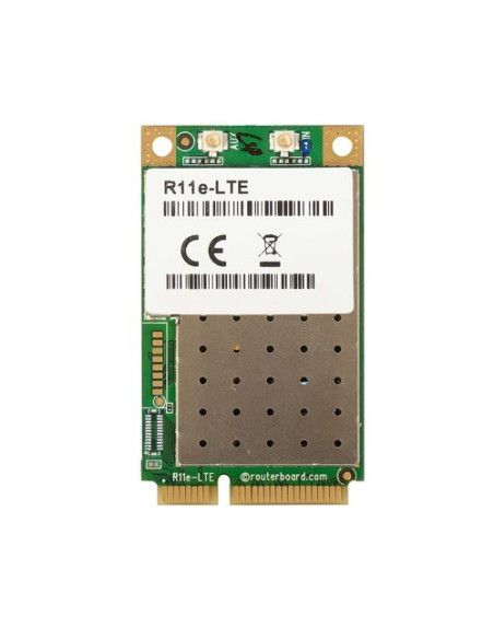 MIKROTIK 2G/3G/4G/LTE miniPCi-e card with 2 x u.FL connectors for bands 1/2/3/5/7/8/20/38/40