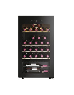 Haier Wine Bank 50 Serie 3 HWS34GGH1 Cantinetta vino con compressore Libera installazione Nero 34 bottiglia/bottiglie