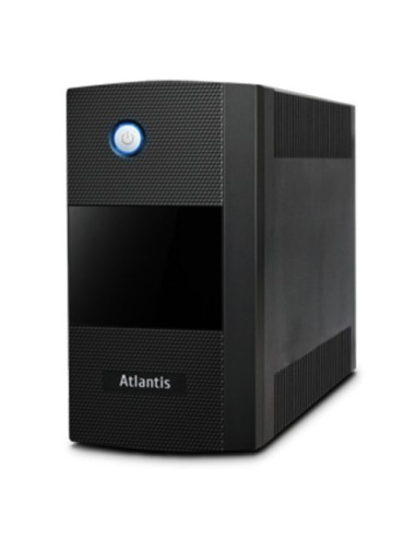 UPS ATLANTIS A03-S1000LE Server UPS 1000VA (600W) Stepwave  Line Interactive Doppia Batteria(12V@5A/h)AVR 2p IEC+1p Schuko