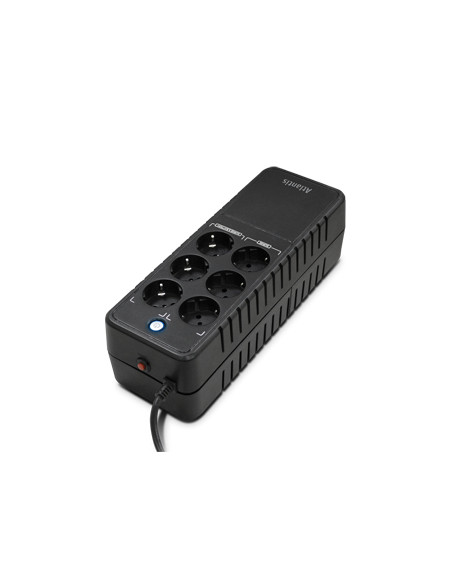 UPS ATLANTIS A03-PS1000 Workstation 1000VA (500W)Tecn Stepwave Off Line V.Out 200-243Vac 6P Schuko di cui 3 in backup e 3 in pro