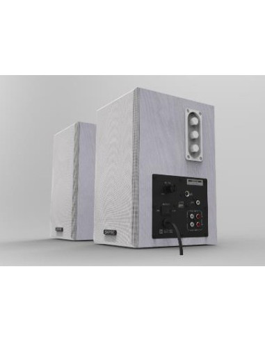 Casse EMPIRE WB-100MIC-W 100 Watt, Ingresso MIC e Porta USB per la ricarica - Colore Bianco