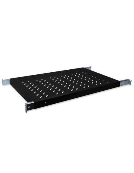 RIPIANO DIGITUS PER ARMADI RACK 19" ESTENSIONE VARIABILE 700-900 MM CON 4 AGGANCI COLORE NERO
