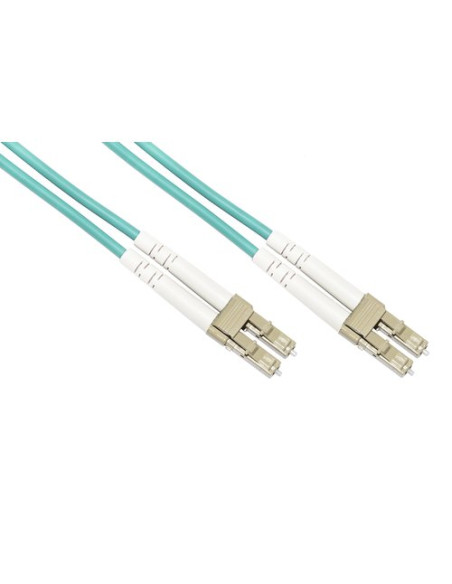 CAVO LINK FIBRA OTTICA LC A LC MULTIMODE DUPLEX HALOGEENFREE LSZH CLASSE OM3 50/125 1mt LKLCLC3501