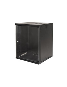RACK LINK 19'' ARMADIO 15 UNITA' DA MURO PER RETI (A)750x(L)540x(P)600mm ASSEMBLATO COLORE NERO- LK1915U66N