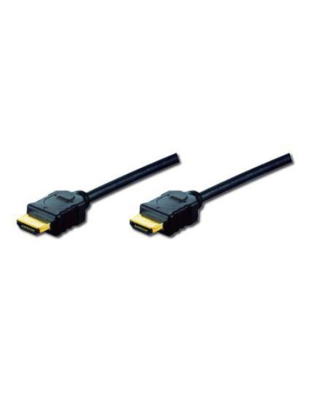 CAVO DIGITUS HDMI TO HDMI,M/M, 2MT, 4K 3D ETHERNET, CONNETTORI DORATI,TRIPLA SCHERMATURA, NERO, AK330107020S
