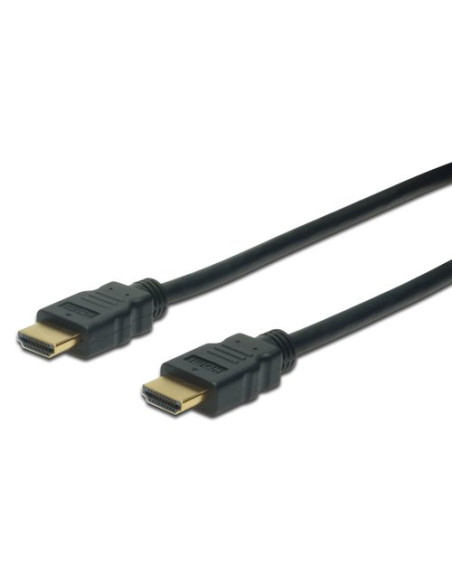 CAVO DIGITUS HDMI TO HDMI, M/M, 1MT, CONNETTORI DORATI, NERO, AK330107010S