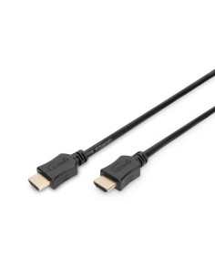 CAVO DIGITUS HDMI TO HDMI, M/M, 3MT, 4K 3D CON ETHERNET CONNETTORI DORATI, TRIPLA SCHERMATURA, NERO, AK330107030S