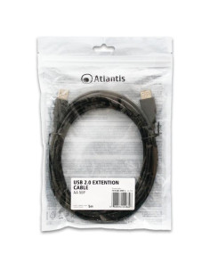 Atlantis Land P019-UB2-AAMF-5 cavo USB 5 m USB 2.0 USB A Nero 2