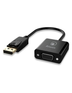 ADATTATORE ATLANTIS DISPLAYPORT TO VGA, M/F, 0,20MT, NERO, A04-DP_VGA