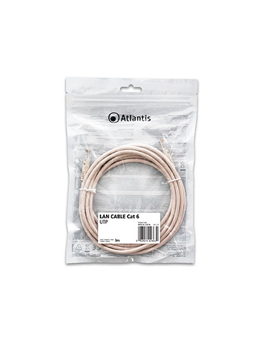 Atlantis cavo di Rete Cat 6: Cavo di rete UTP (patch cord) categoria Cat-6 Lunghezza 3m P019-LN_6-U-3A