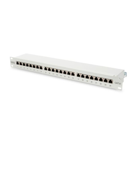 PANN.1U CON 24 RJ45S CAT.6 GRIGIO