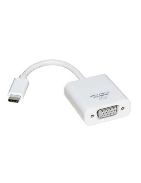 ADATTATORE LINK USB-C TO VGA, M/F, Compatibile USB 3.1, BIANCO, LKADAT81