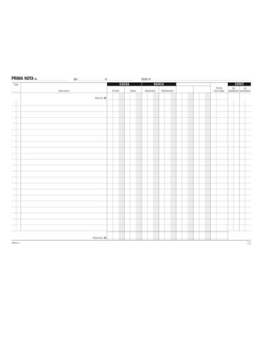 CF5 BL.PRIMA NOTA CASSA BANCA