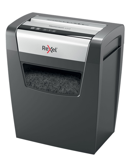 Rexel Momentum X312 distruggi documenti Taglio a particelle 62 dB Nero, Grigio