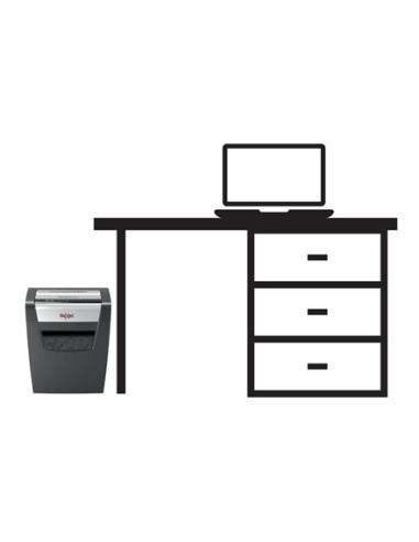 Rexel Momentum X312 distruggi documenti Taglio a particelle 62 dB Nero, Grigio