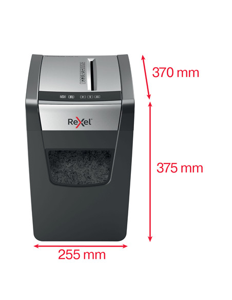 Rexel Momentum X312-SL distruggi documenti Taglio a particelle 62 dB Nero, Grigio