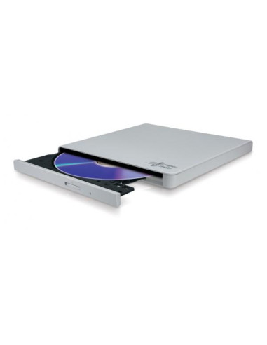 Hitachi-LG Slim Portable DVD-Writer lettore di disco ottico DVD±RW Bianco