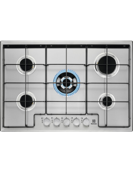 Electrolux EGS7534X Acciaio inox Da incasso 75 cm Gas 5 Fornello(i)